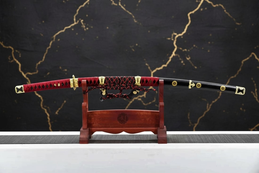 Hand-Forged T10 Steel Clay Tempered Sharp Samurai Sword Real Hamon Tachi - 3