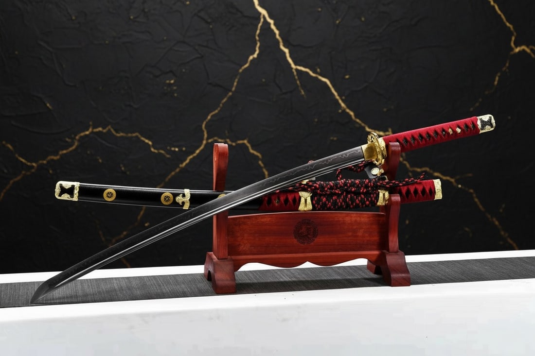 Hand-Forged T10 Steel Clay Tempered Sharp Samurai Sword Real Hamon Tachi - 8