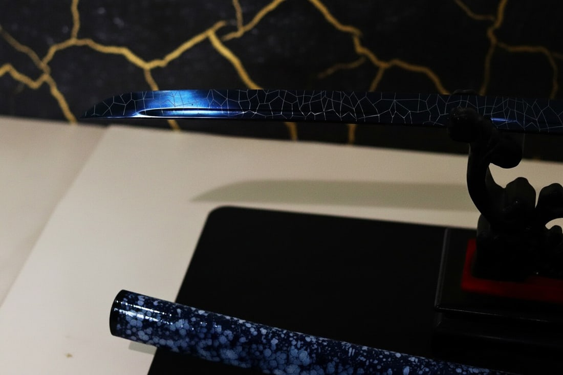 Hand-Forged Carbon Steel Samurai Katana Sharp Functional Skull Design Sword - 10