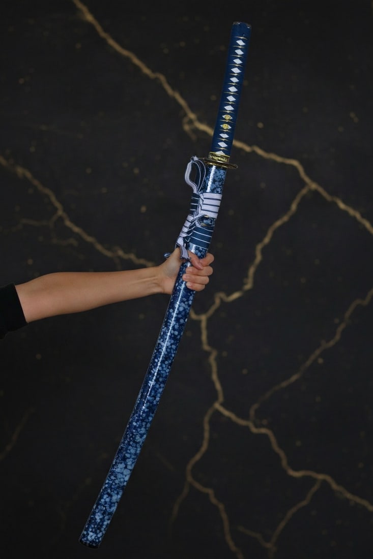 Hand-Forged Carbon Steel Samurai Katana Sharp Functional Skull Design Sword - 2