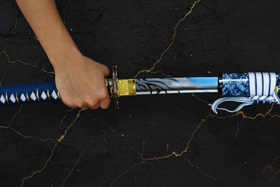 Hand-Forged Carbon Steel Samurai Katana Sharp Functional Skull Design Sword - 3