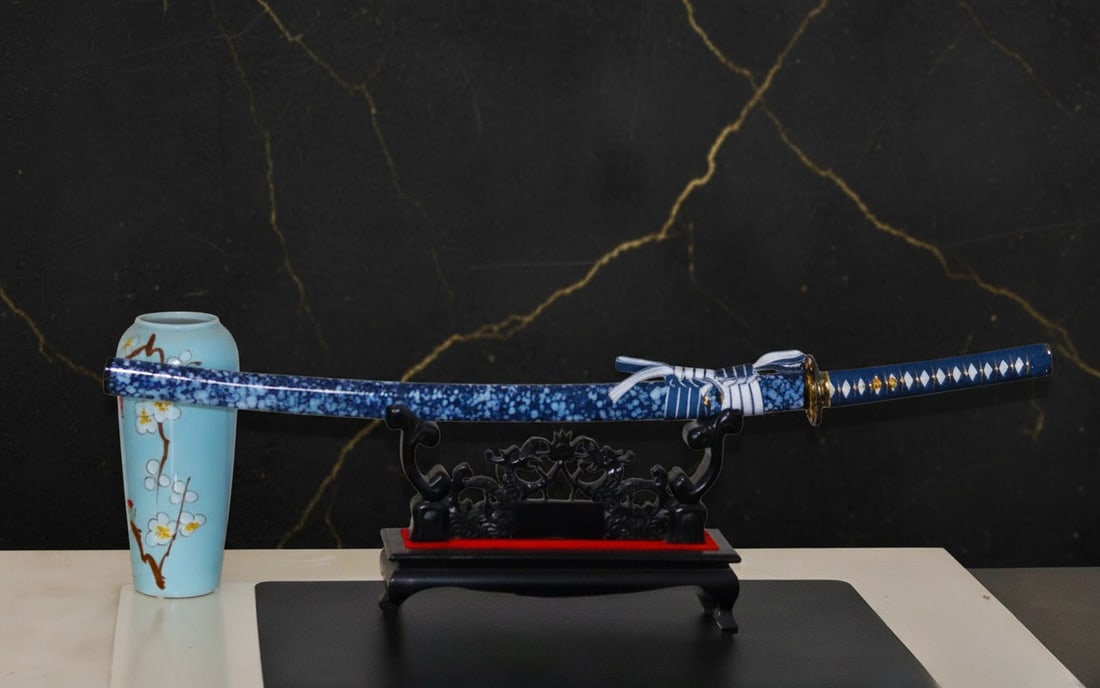 Hand-Forged Carbon Steel Samurai Katana Sharp Functional Skull Design Sword - 5