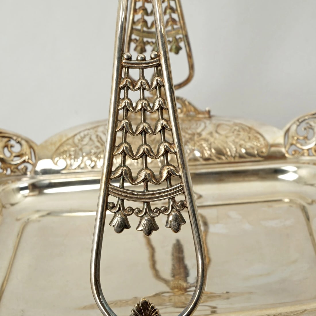 James Tufts Victorian Silver Plate Cake Basket - 7