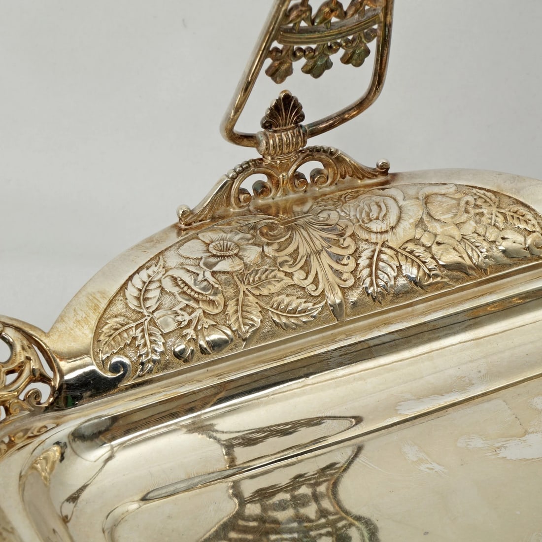 James Tufts Victorian Silver Plate Cake Basket - 8