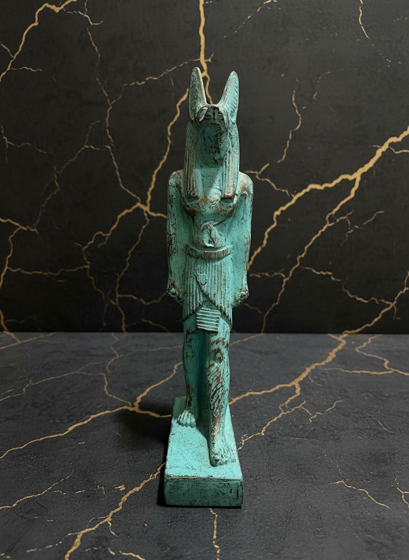 Ancient Egyptian Anubis Deity Figure Mythology Death God Statue Ornament - 2