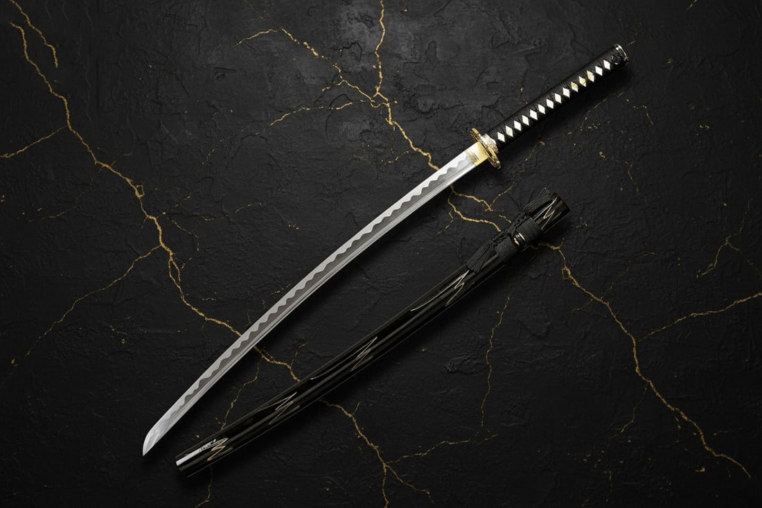 Hand-Forged 1095 High Carbon Steel Dragon Katana Sharp Full Tang Samurai Blade - 10