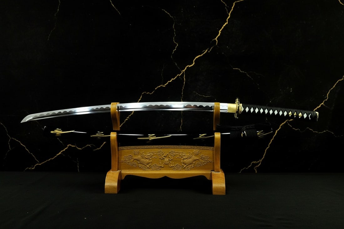 Hand-Forged 1095 High Carbon Steel Dragon Katana Sharp Full Tang Samurai Blade - 3