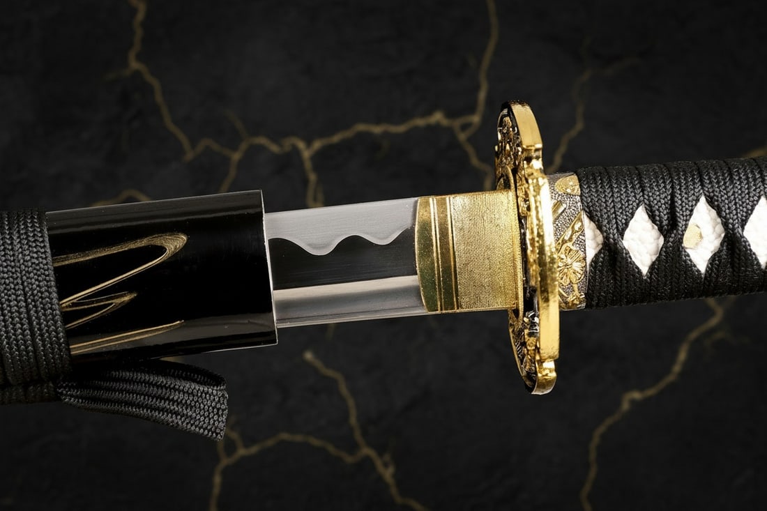 Hand-Forged 1095 High Carbon Steel Dragon Katana Sharp Full Tang Samurai Blade - 4