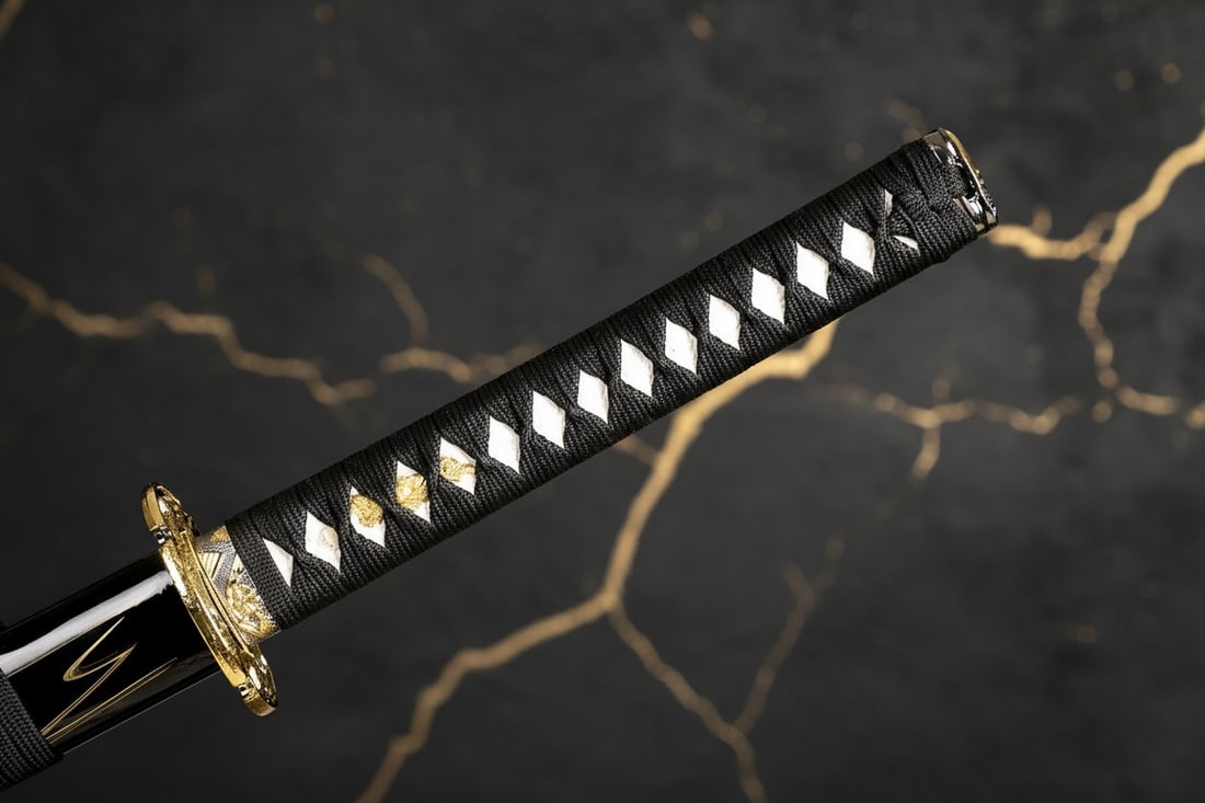 Hand-Forged 1095 High Carbon Steel Dragon Katana Sharp Full Tang Samurai Blade - 8