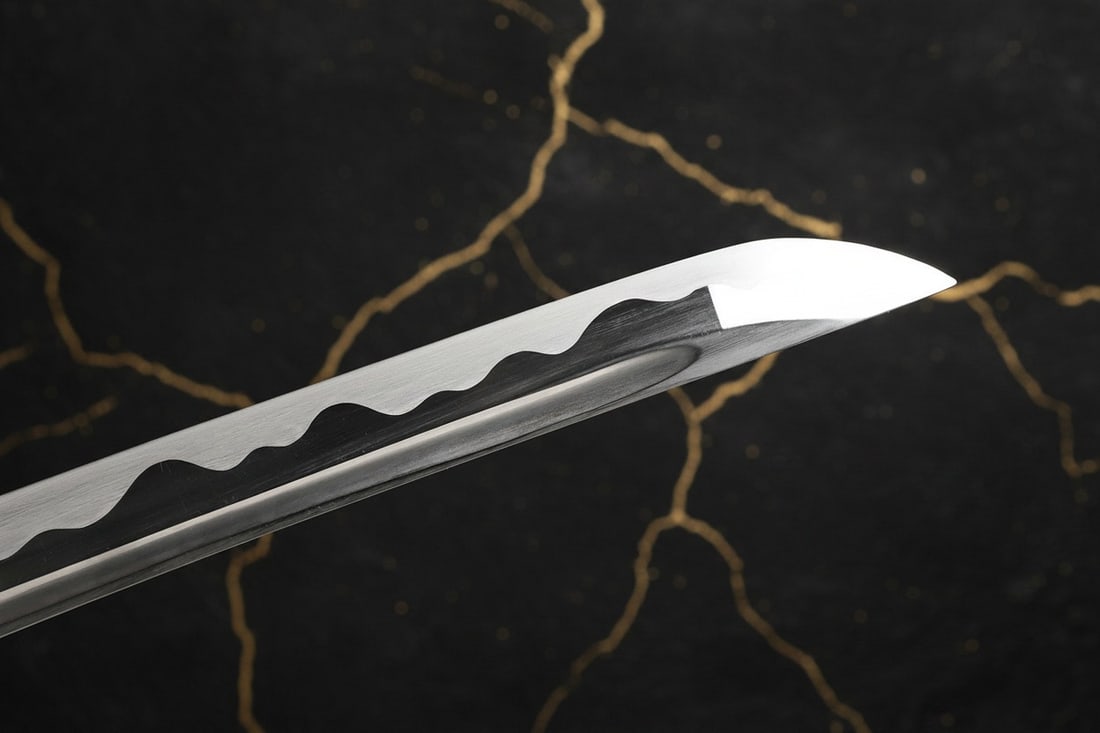 Hand-Forged 1095 High Carbon Steel Dragon Katana Sharp Full Tang Samurai Blade - 9