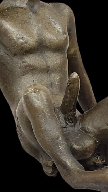 Hand-Finished Bronze Satyr Figurine Mythical Demon Statue Greek Art Decor - 5