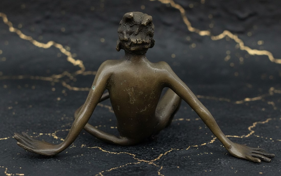 Hand-Finished Bronze Satyr Figurine Mythical Demon Statue Greek Art Decor - 7