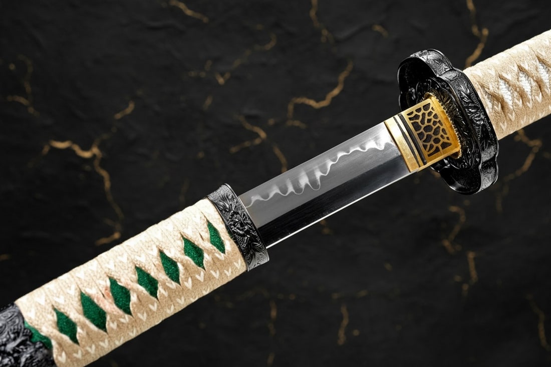 40" Clay Tempered T10 Steel Samurai Tachi Sharp Japanese Blade Sword - 4