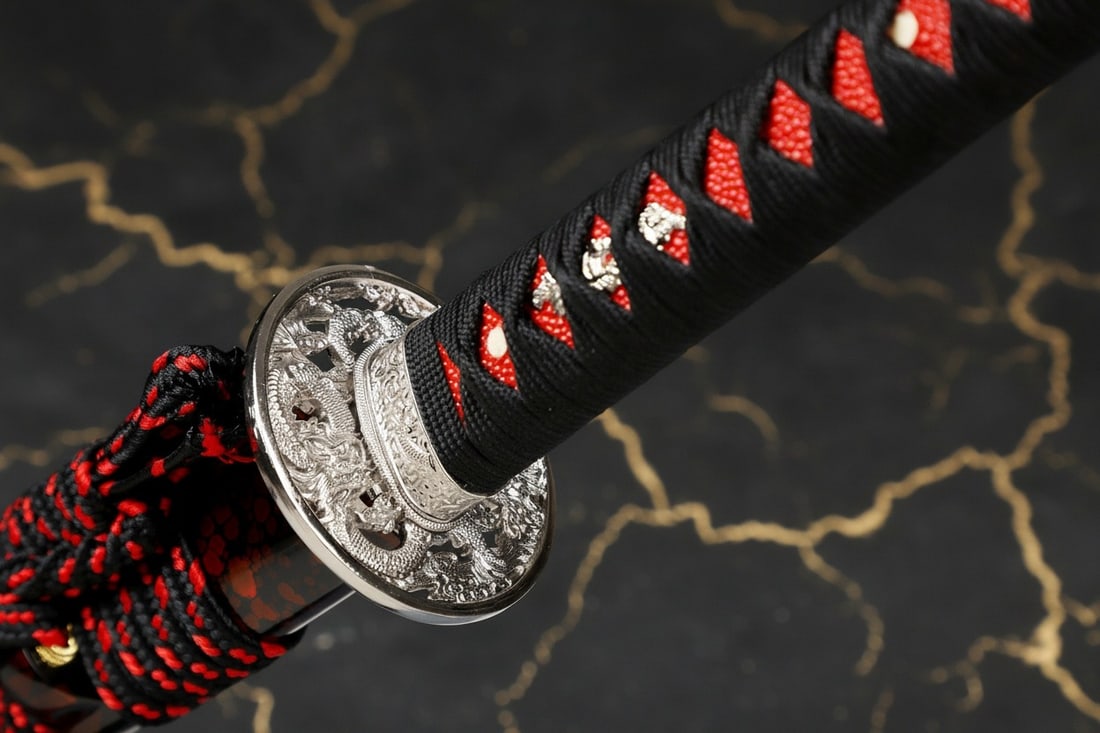 Hand-Forged T10 Steel Katana Sharp Clay Tempered Real Hamon Samurai Blade - 2