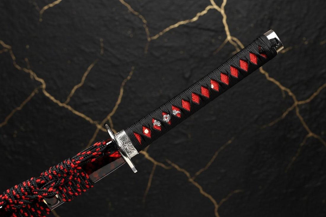 Hand-Forged T10 Steel Katana Sharp Clay Tempered Real Hamon Samurai Blade - 4