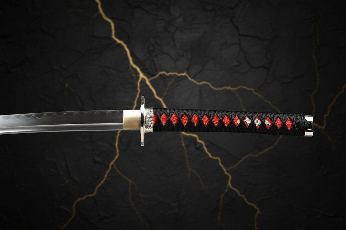 Hand-Forged T10 Steel Katana Sharp Clay Tempered Real Hamon Samurai Blade - 5