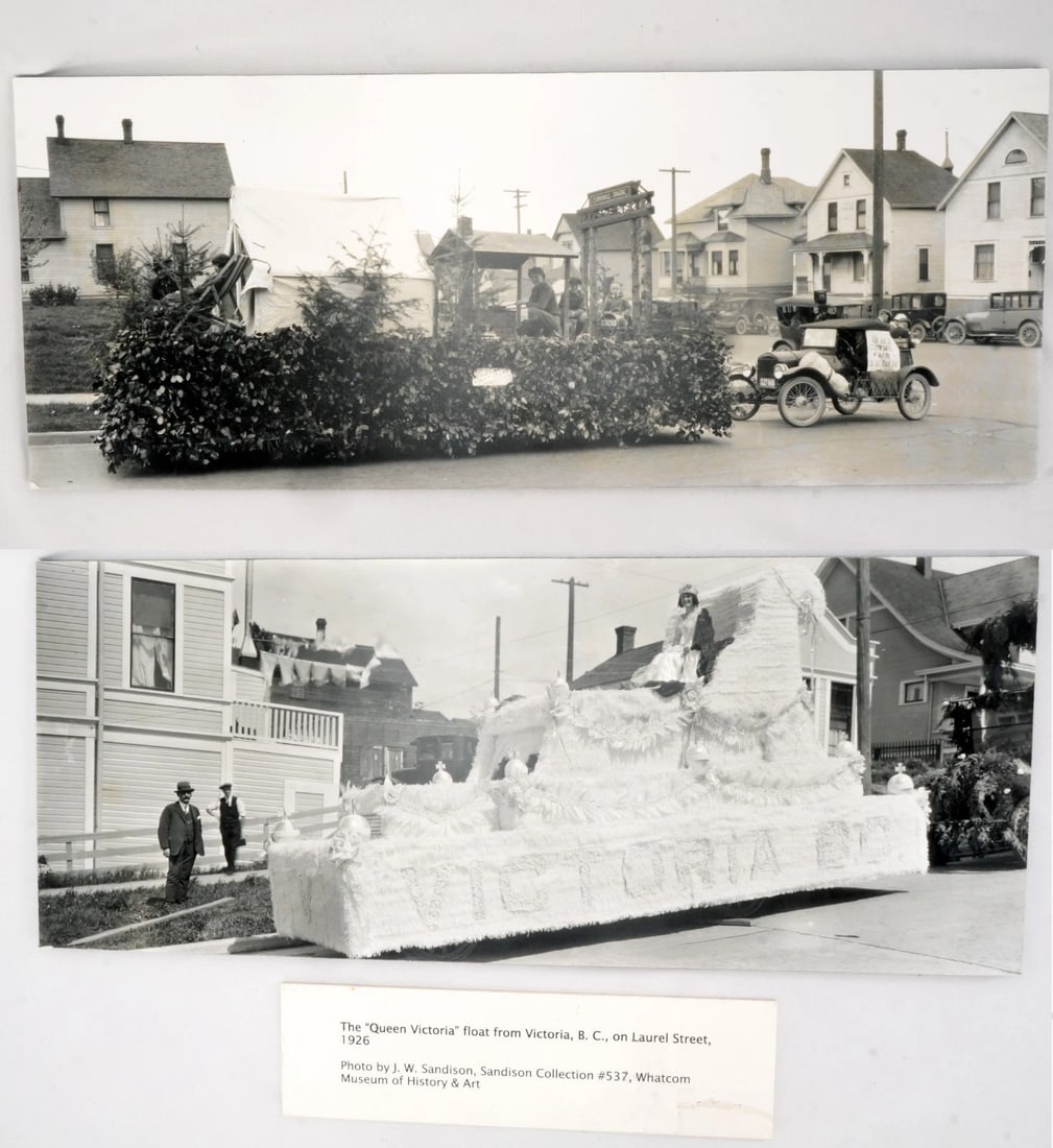 Two 1920s Photos Parade Floats Bellingham, WA (1 of 5)