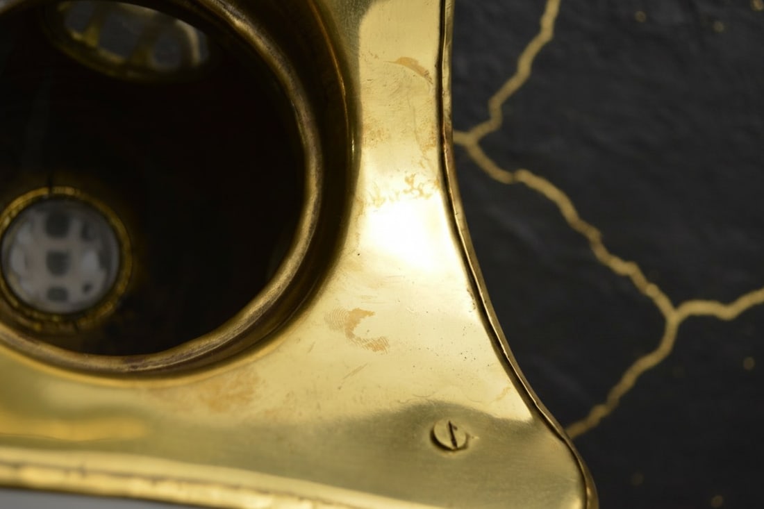 8" Nautical Deep Sea Diving Helmet Candle Holder Solid Brass Beach Decor - 4