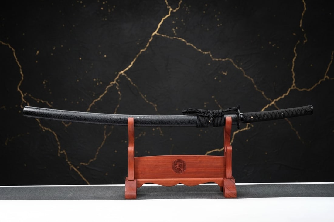 Battle Ready T10 Steel Katana, Sharp Full Tang Japanese Samurai Sword Black - 4