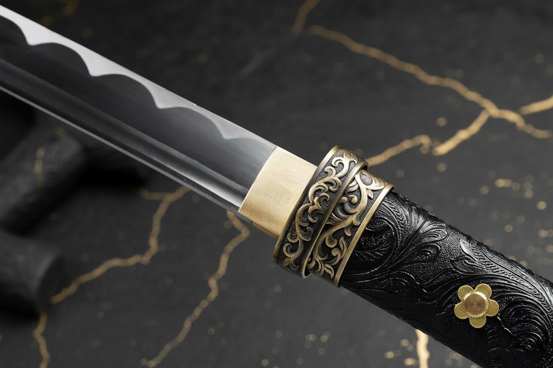 Sharp Hand-Forged Full Tang Carbon Steel Samurai Katana Battle Sword - 3