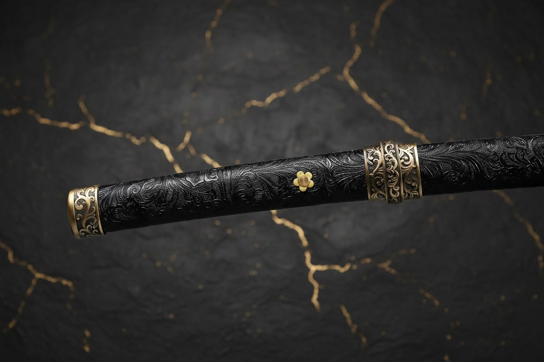Sharp Hand-Forged Full Tang Carbon Steel Samurai Katana Battle Sword - 4