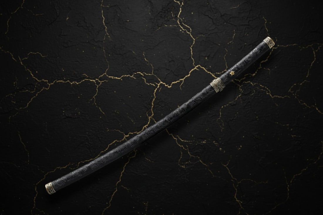 Sharp Hand-Forged Full Tang Carbon Steel Samurai Katana Battle Sword - 9