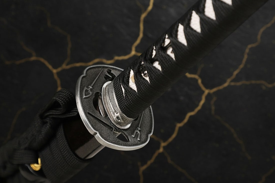 Hand-Forged T10 Carbon Steel Japanese Katana Clay Tempered Full Tang Sharp - 2