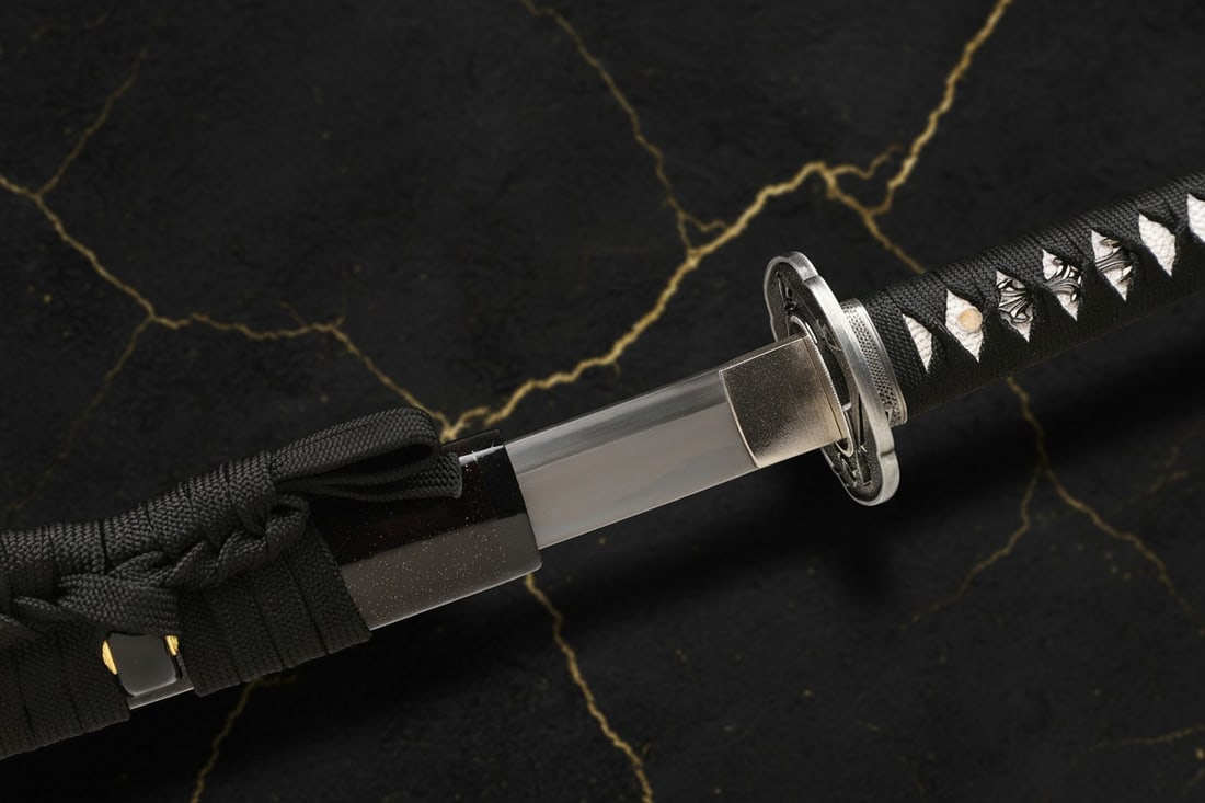 Hand-Forged T10 Carbon Steel Japanese Katana Clay Tempered Full Tang Sharp - 5