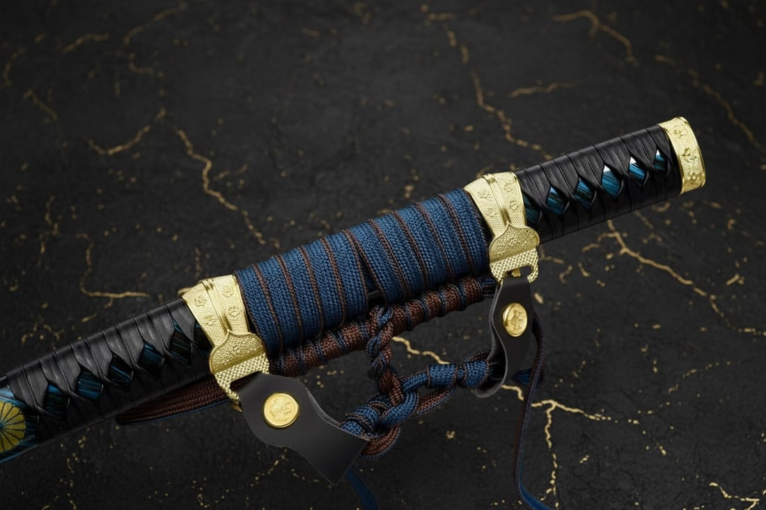 Functional Sharp 1095 Carbon Steel Tachi Handmade Japanese Samurai Sword - 5