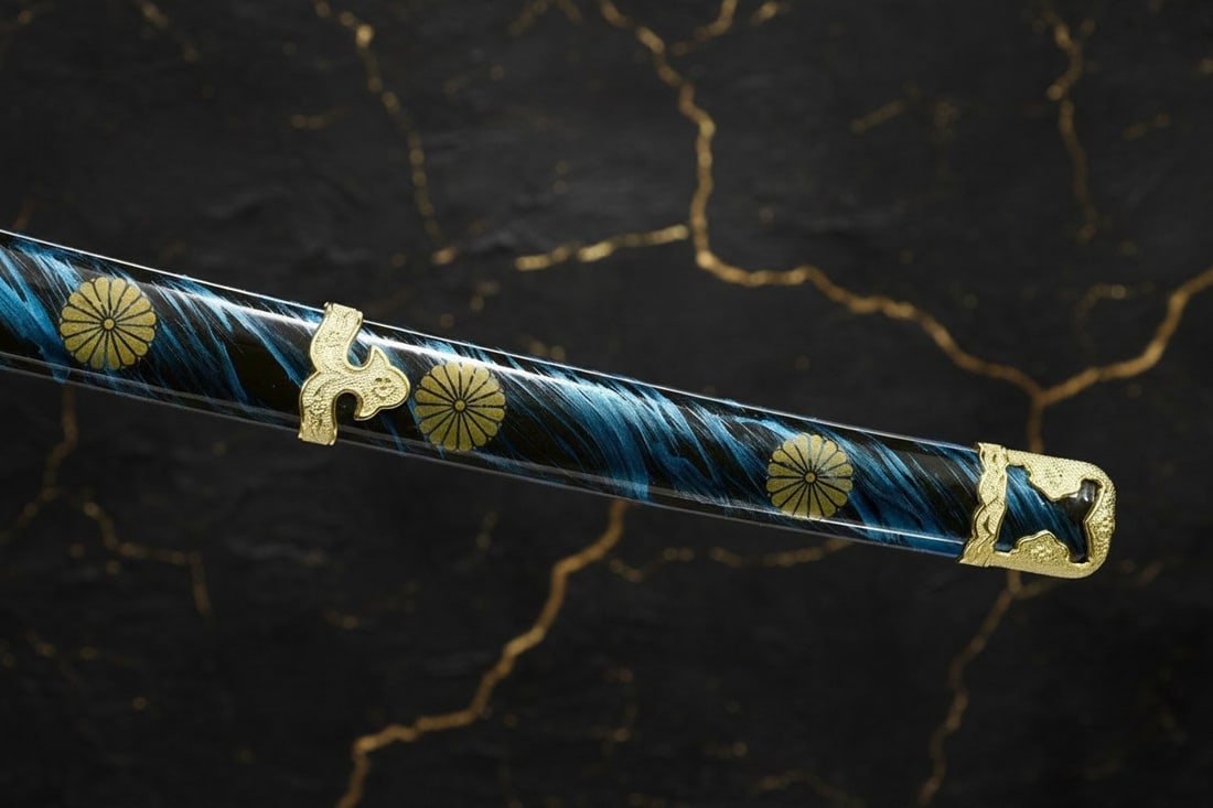 Functional Sharp 1095 Carbon Steel Tachi Handmade Japanese Samurai Sword - 6