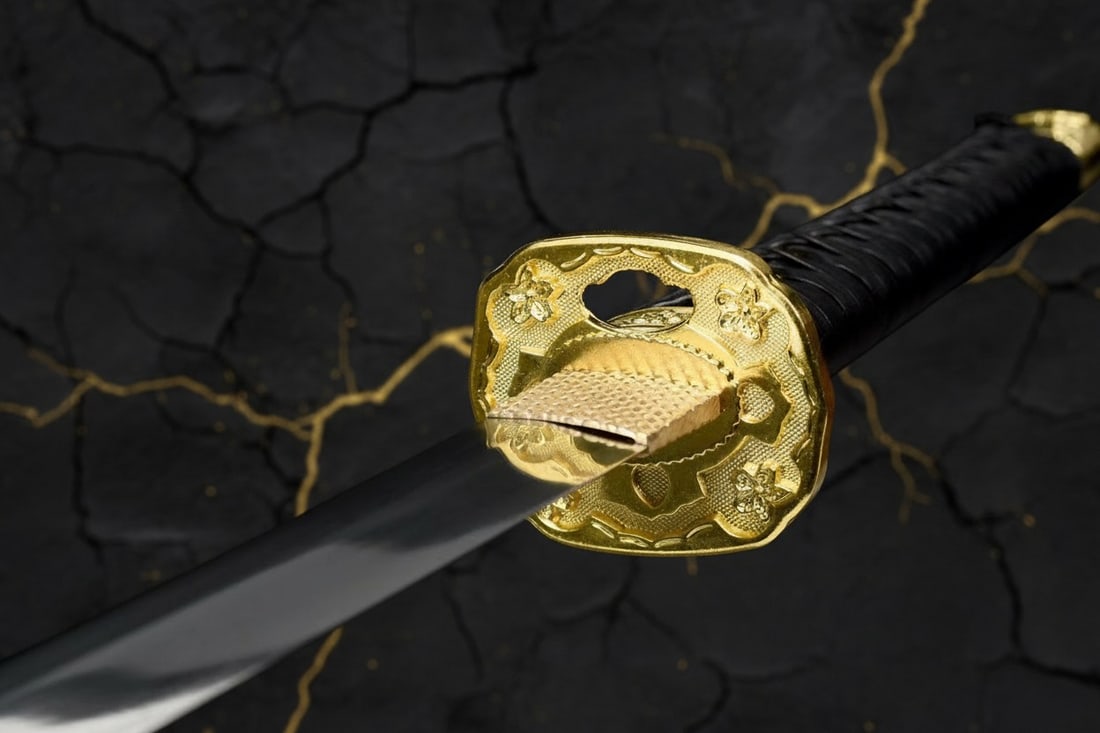 Functional Sharp 1095 Carbon Steel Tachi Handmade Japanese Samurai Sword - 7