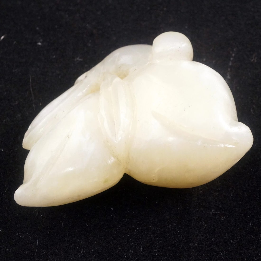 Chinese Qing/Republic Jade Toggle 2 Peaches - 2