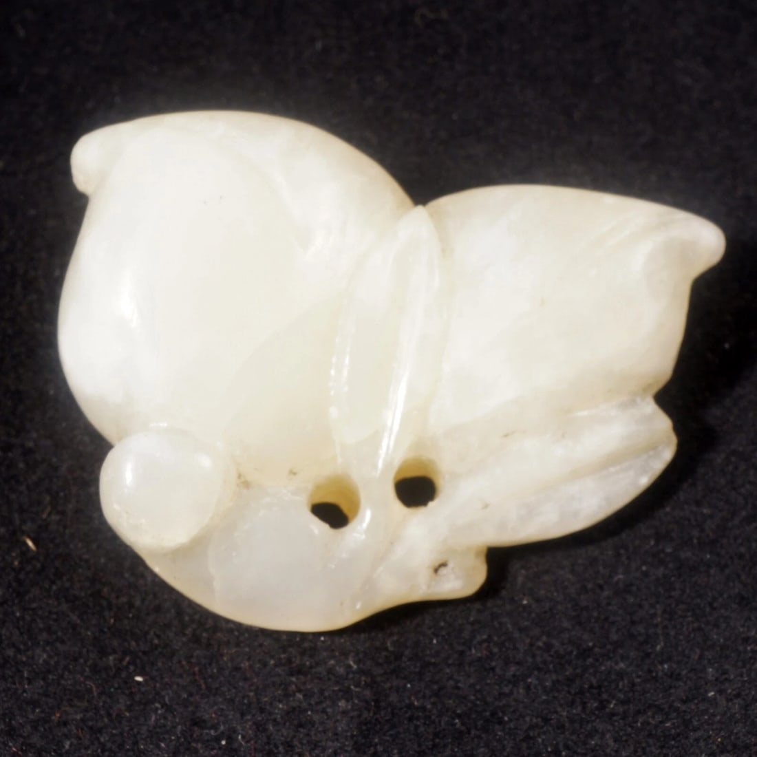 Chinese Qing/Republic Jade Toggle 2 Peaches - 4