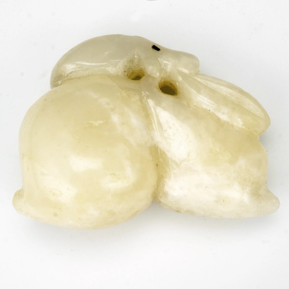 Chinese Qing/Republic Jade Toggle 2 Peaches - 9