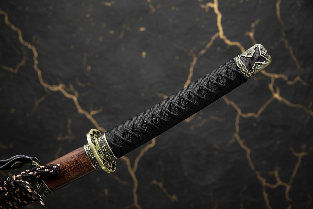 Sharp 1095 Carbon Steel Tachi Samurai Sword Functional Rosewood Japanese Blade - 4