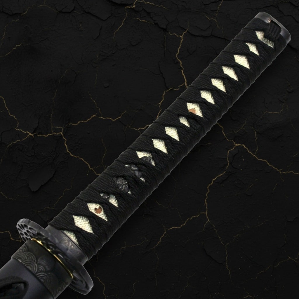 40.5" Hand-Forged Full Tang Sharp Katana Crane Tsuba Carbon Steel Blade - 6
