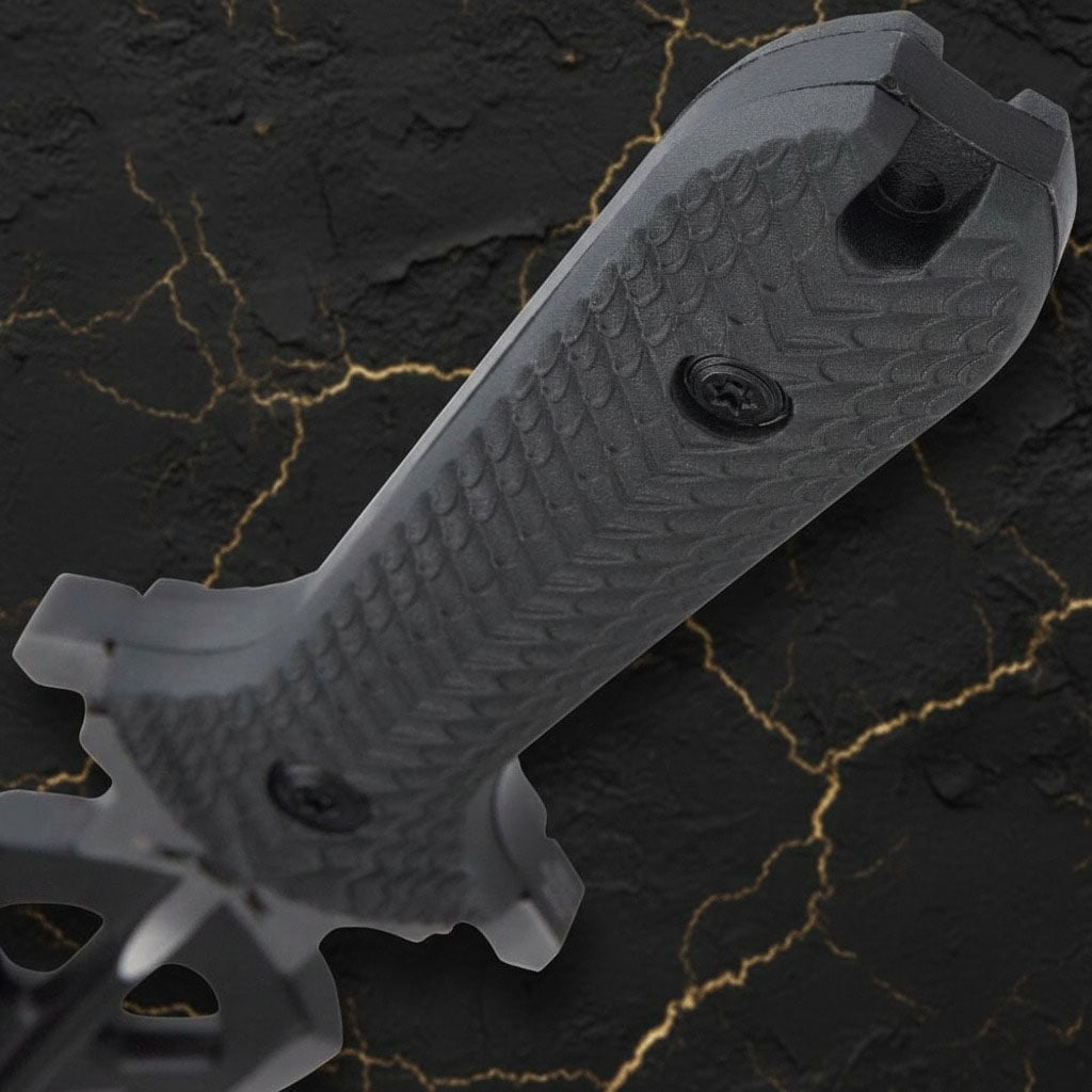 15" Spiral Fixed Blade Tactical Knife with Vortec Combat Sheath - 5