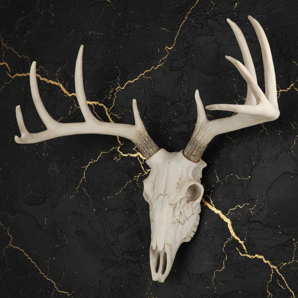 Rustic Deer Antler Wall Mount Large Taxidermy Bust Hunting Lodge Decor - 6