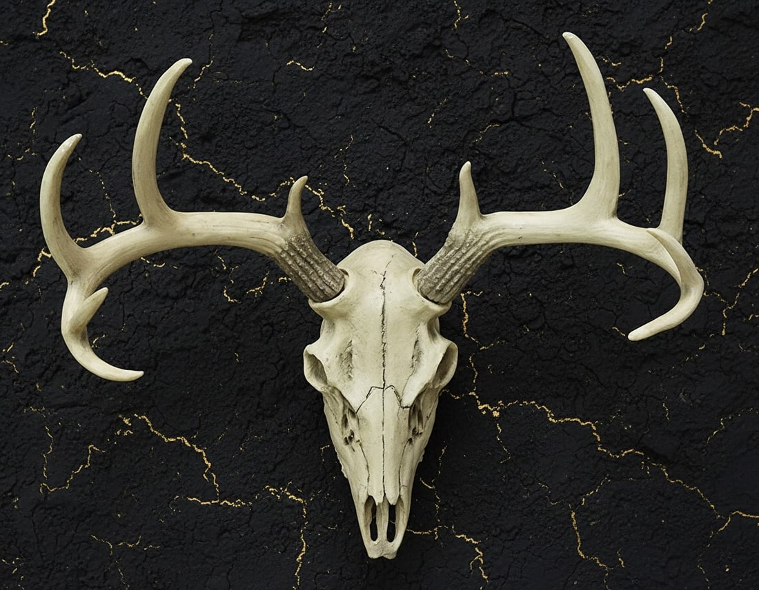 Rustic Deer Antler Wall Mount Large Taxidermy Bust Hunting Lodge Decor - 9