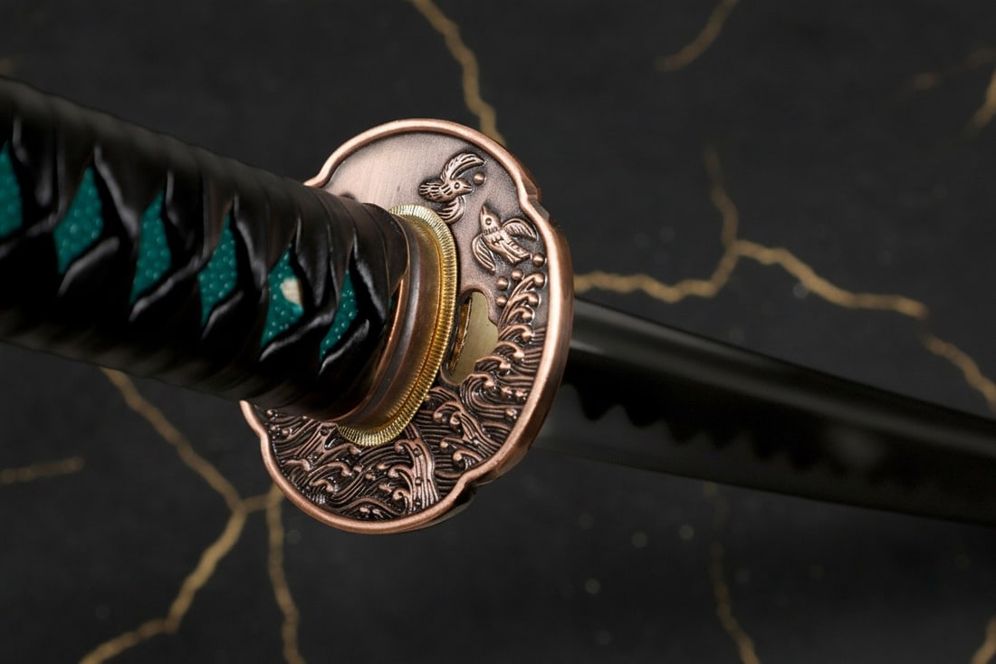 40" Hand-Forged 1095 Carbon Steel Katana Razor Sharp Samurai Sword Full Tang - 2