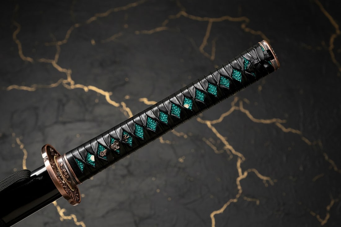 40" Hand-Forged 1095 Carbon Steel Katana Razor Sharp Samurai Sword Full Tang - 6