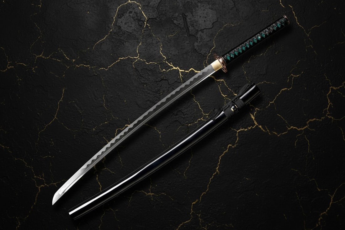 40" Hand-Forged 1095 Carbon Steel Katana Razor Sharp Samurai Sword Full Tang - 7