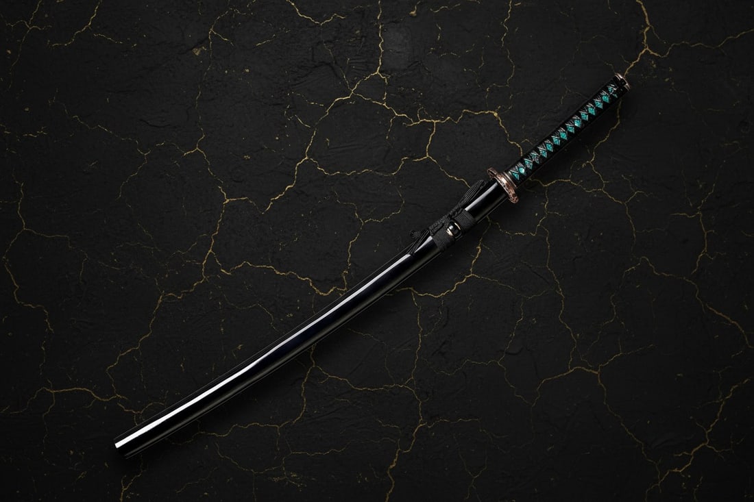 40" Hand-Forged 1095 Carbon Steel Katana Razor Sharp Samurai Sword Full Tang - 8