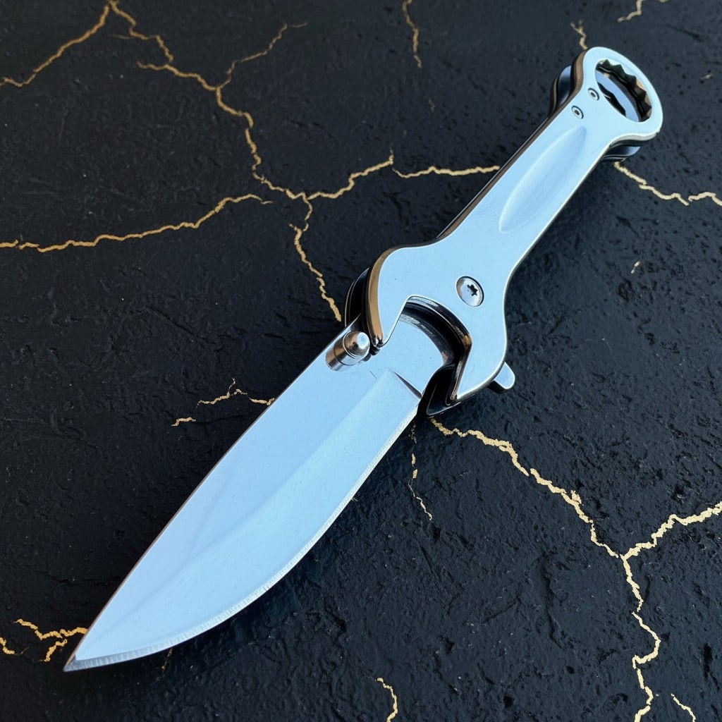 7.5" Tactical Folding Pocket Knife Multi-Tool Wrench Assisted EDC Blade - 2