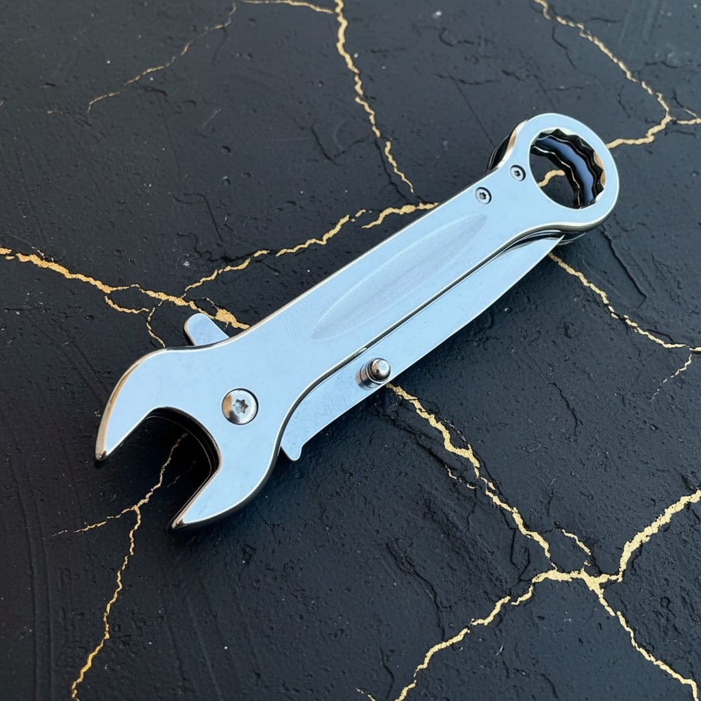 7.5" Tactical Folding Pocket Knife Multi-Tool Wrench Assisted EDC Blade - 3