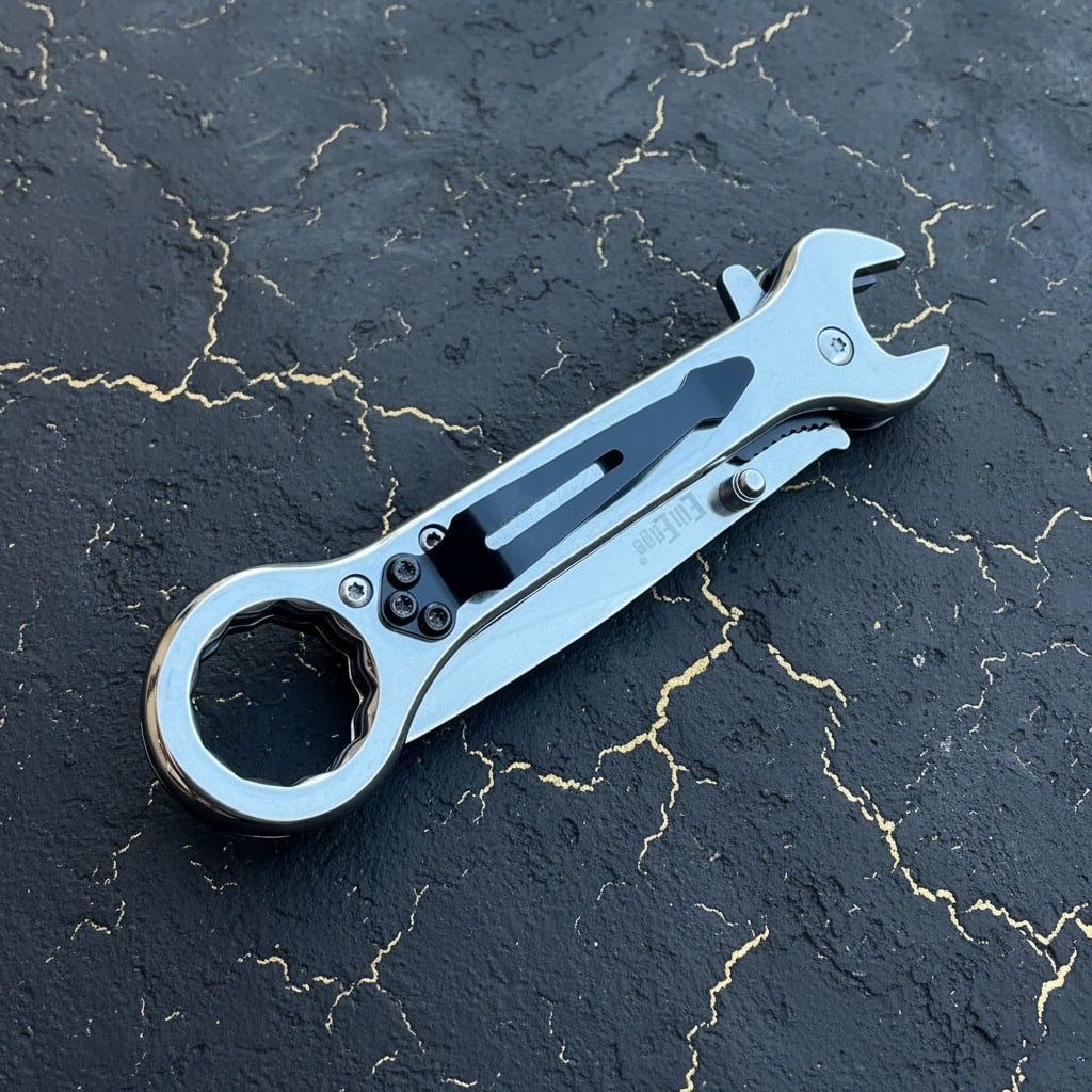 7.5" Tactical Folding Pocket Knife Multi-Tool Wrench Assisted EDC Blade - 5