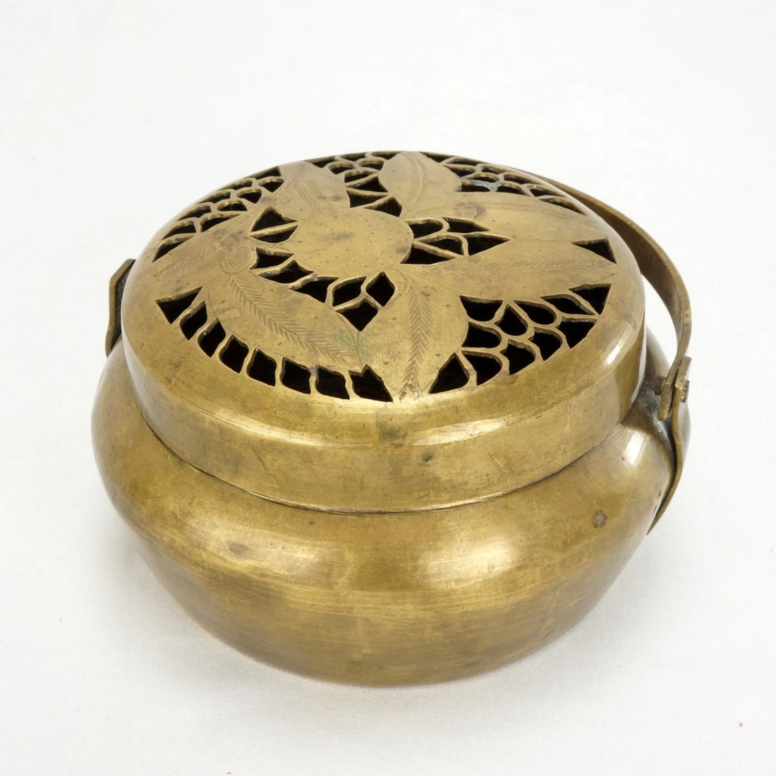 1930s Chinese Brass Handwarmer Brazier - 2
