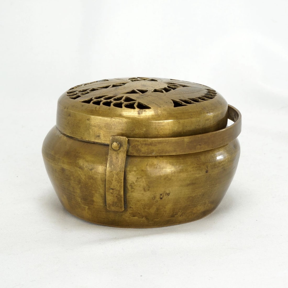 1930s Chinese Brass Handwarmer Brazier - 6