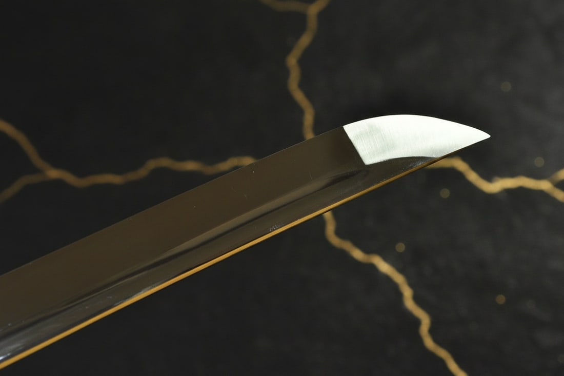 Hand-Forged Japanese Katana, 9260 Spring Steel, Green Blade, Full Tang Sharp - 9