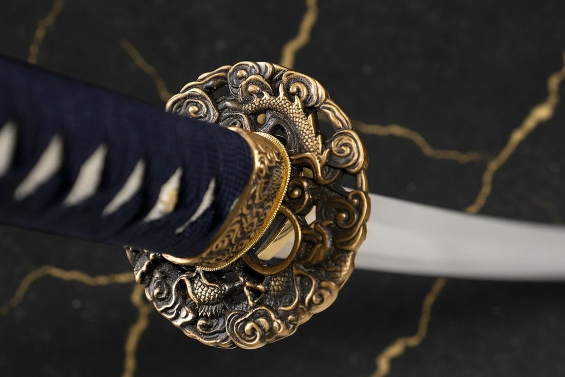 Hand-Forged L6 Steel Katana Razor Sharp Clay Tempered Samurai Sword Suguha - 12